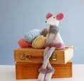 Plush Sitting Mouse Maisie