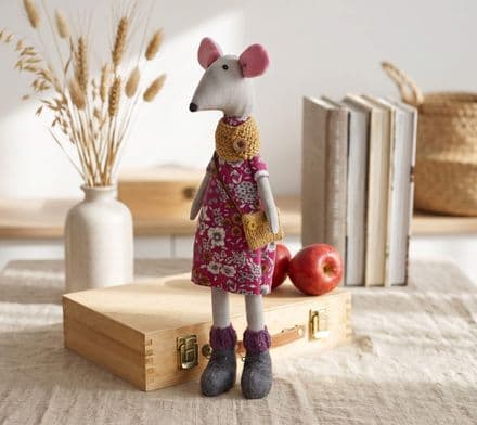 Plush Standing Mouse Morag