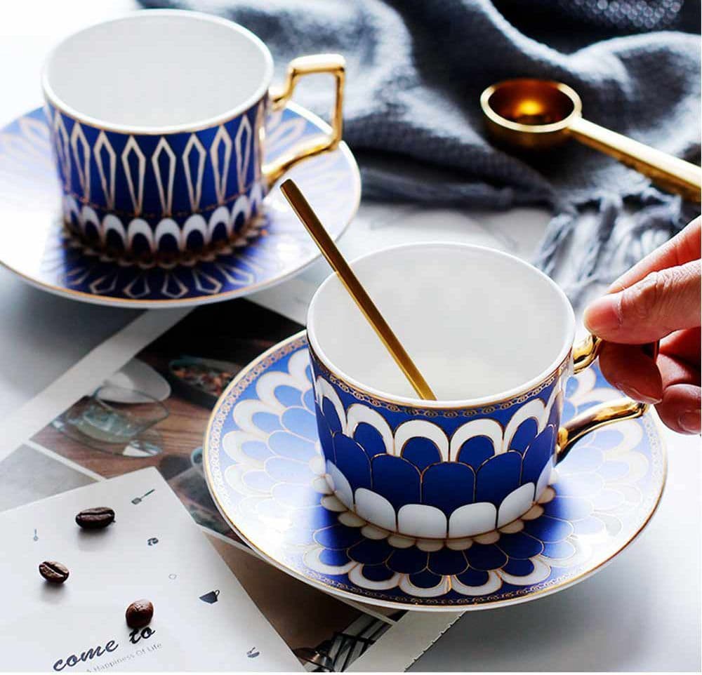 cafe coffee cups and saucers Café Leon Dore Espresso Cup & Saucer (Set of 6) – Aimé Leon Dore