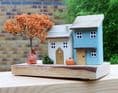Pumpkin Cottages Wooden Ornament