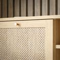 Rattan style 2 door TV Cabinet