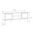 Rattan style 2 door TV Cabinet