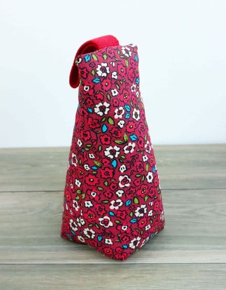 Red Floral Door Stop