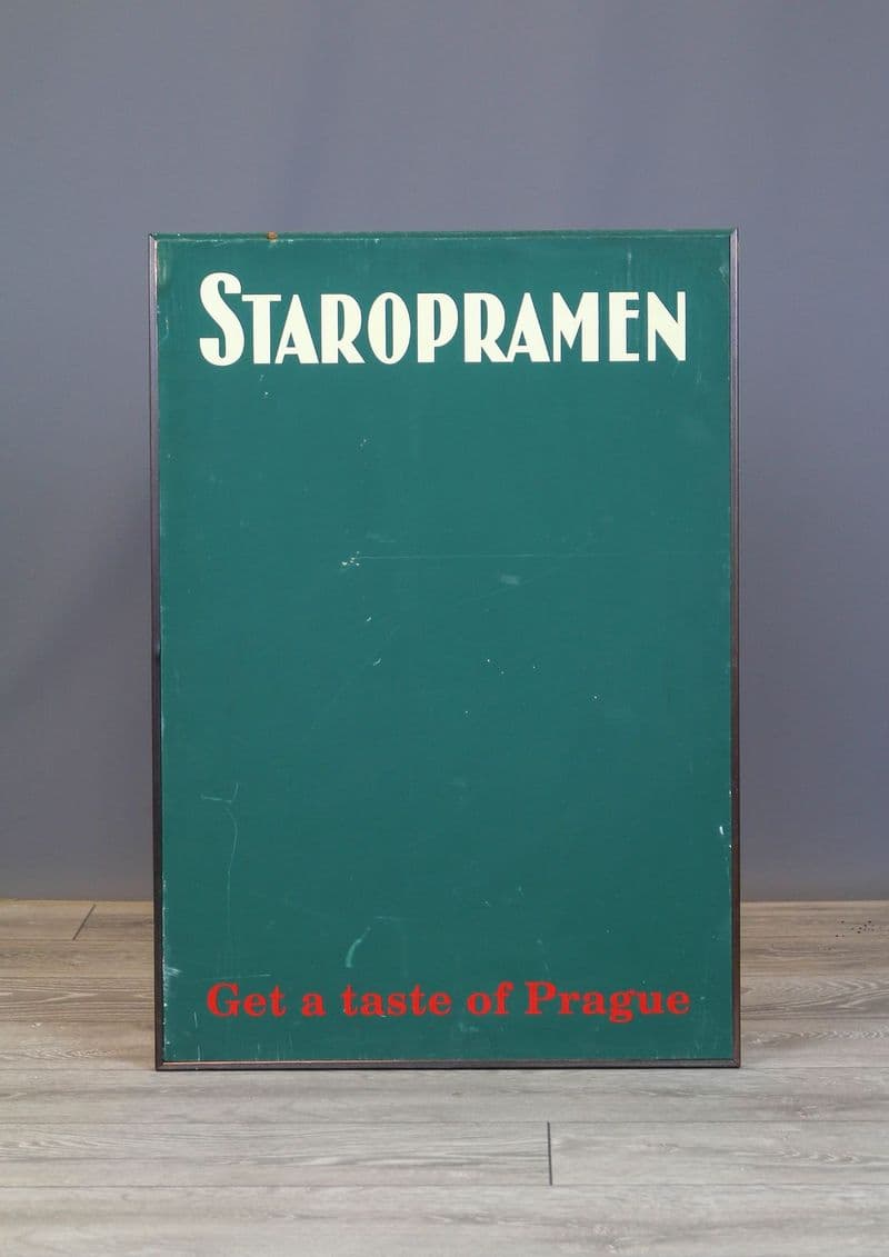 Refurbished Staropramen Chalkboard Sign