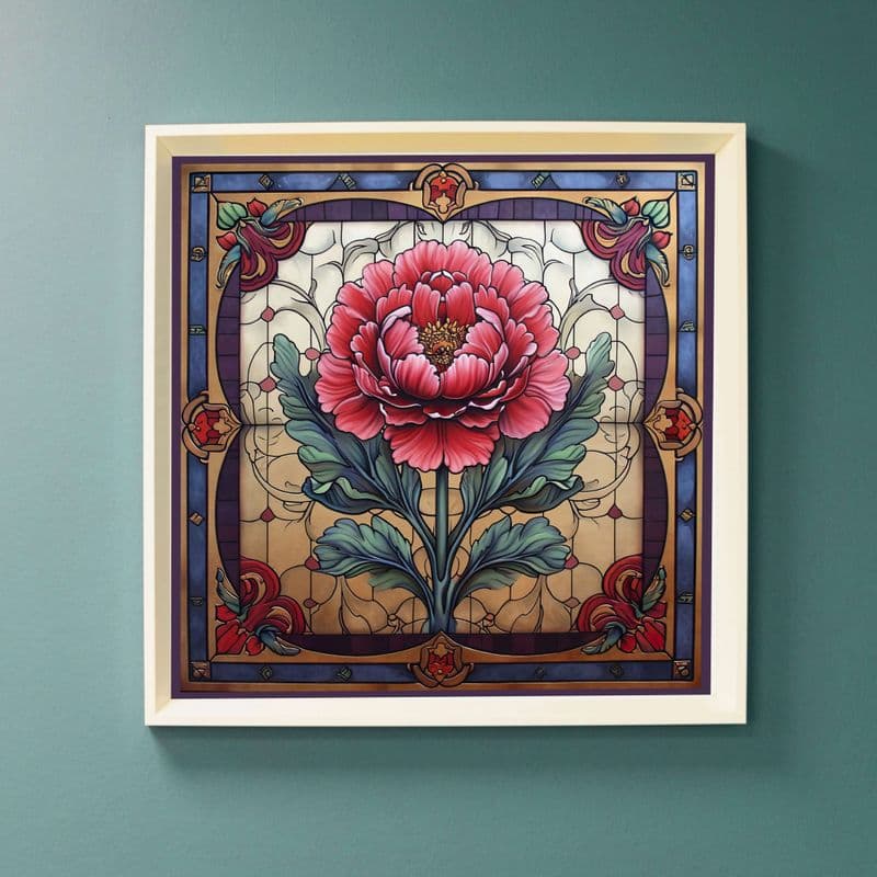 Regal Blossom : Art Nouveau Inspired Print