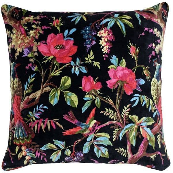 Riva Paoletti Paradise Cushion Cover Black