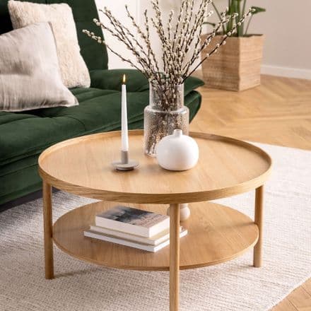 Round Coffee Table in Oak