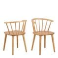 Round Dining Table and Four Chairs in Oak