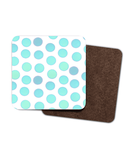 Set of 4 Coasters - Blue Dots