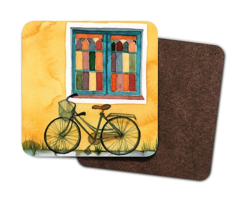 Set of 4 Coasters - Vintage Bicycle