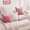 Set of  4 Velvet Cushion Covers in Shades of Pink