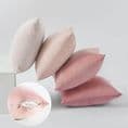 Set of  4 Velvet Cushion Covers in Shades of Pink