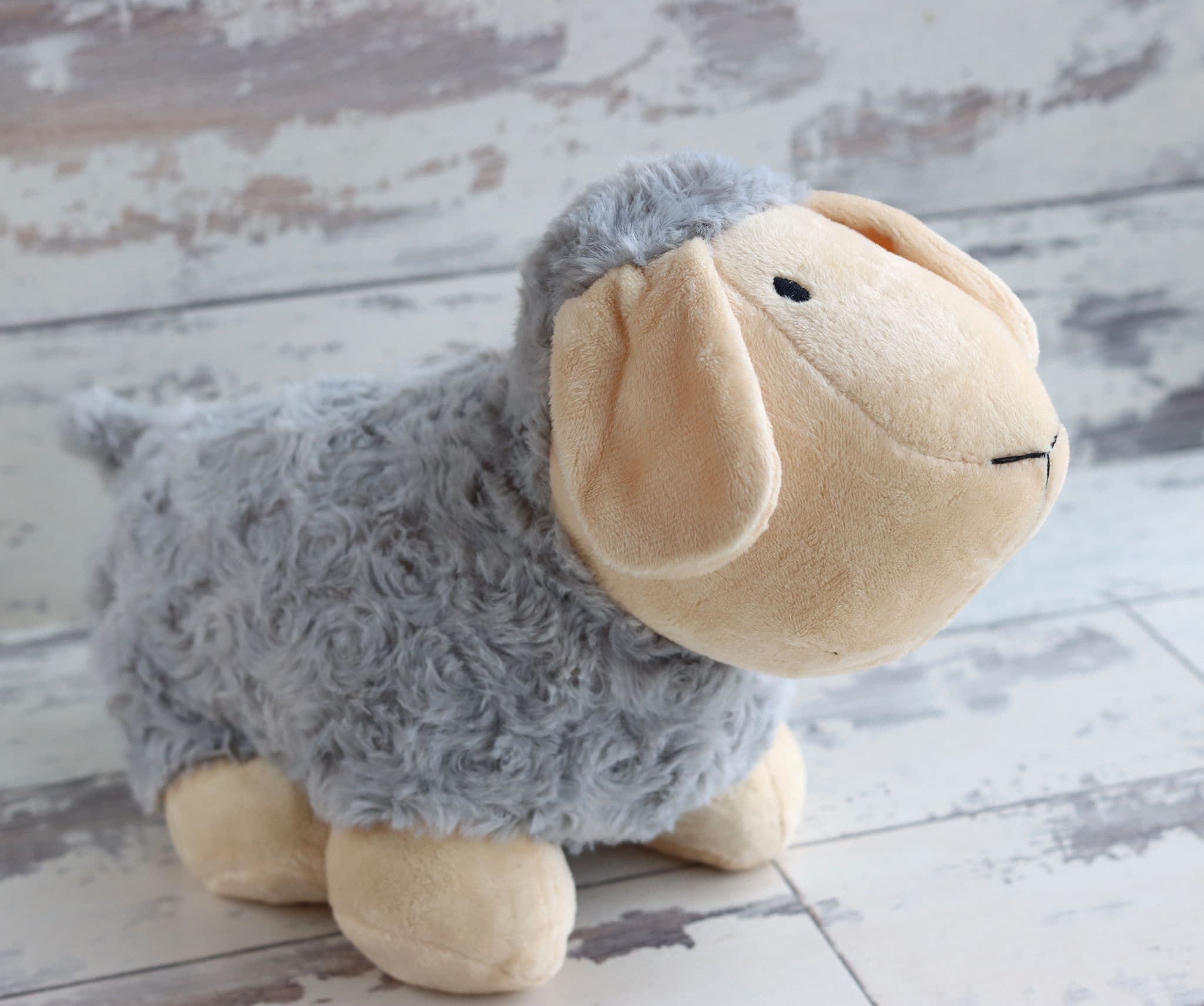 Sheep Doorstop Soft Grey
