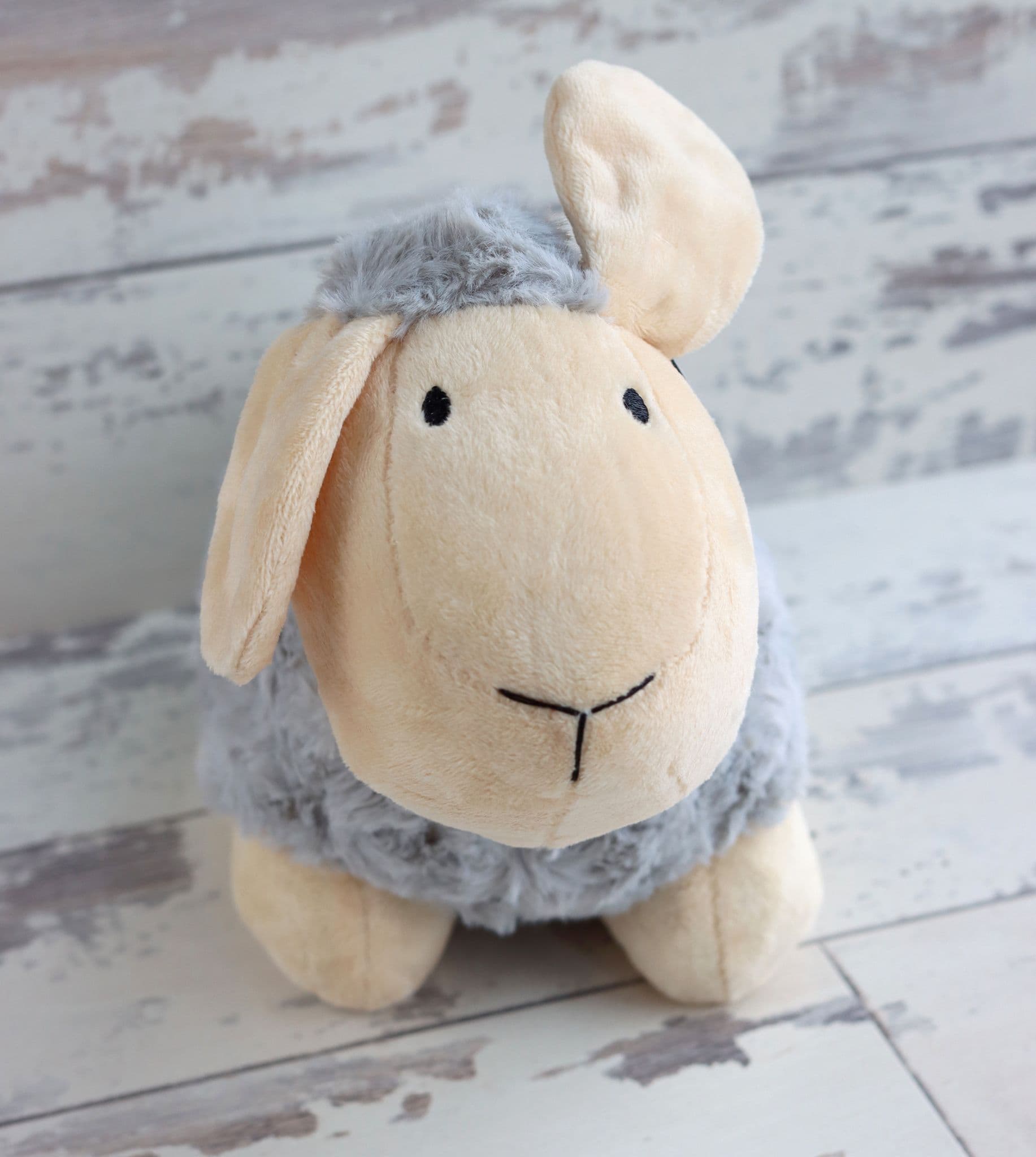 Sheep Doorstop Soft Grey