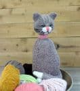 Sitting Brown Cat Soft Toy