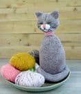 Sitting Brown Cat Soft Toy