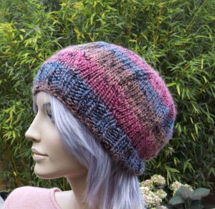 Slouchy Wool Knit Women's Hat