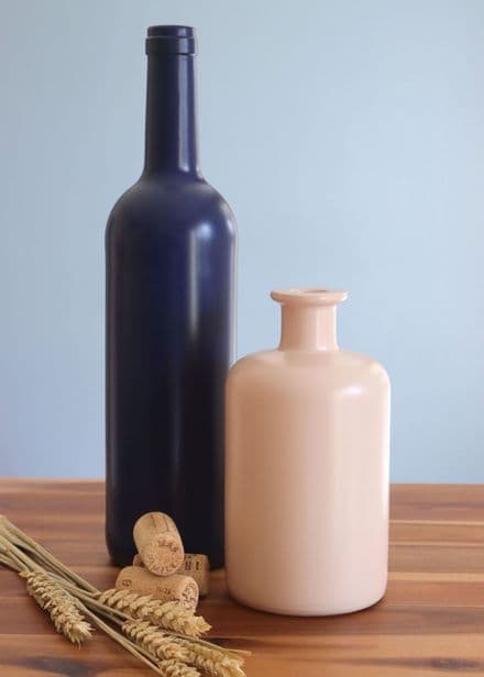 Small Contemporary Glass vase in Pale Sand