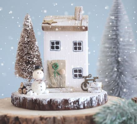 Snowhill Cottage Wooden Christmas Ornament