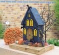 Spooky Hollow Wooden House Ornament