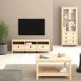 Square coffee table in oak effect