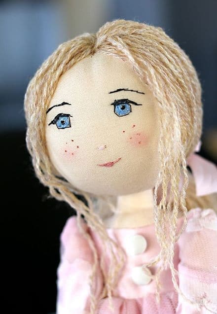 Sugar Plum Fabric Doll