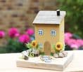 Sunflower Cottage Wooden Ornament