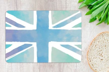 Tempered Glass Chopping Board Union Jack