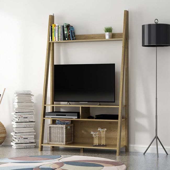 Tiva TV Unit in Oak, White or Black
