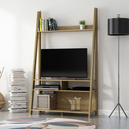 Tiva TV Unit in Oak, White or Black