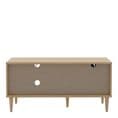 TV Unit with 1 door in Rattan finsih