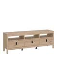 TV Unit with 3 Drawers in Oak