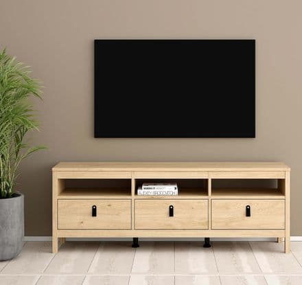 TV Unit with 3 Drawers in Oak
