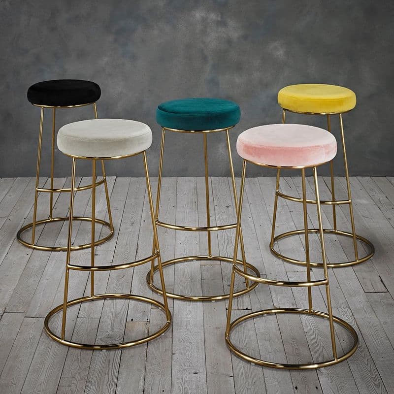 Velvet Bar Stool (Pack of Two)