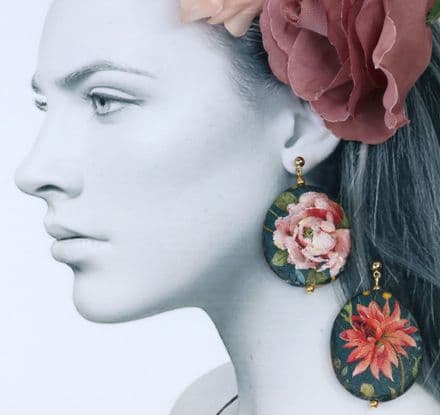 Vintage Flowers Drop Earrings