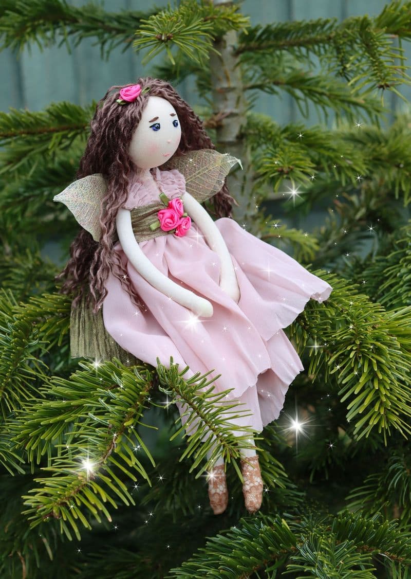 Wild Rose Flower Fairy Doll