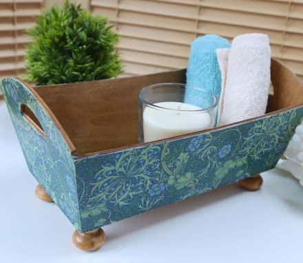 William Morris Wooden Storage Basket