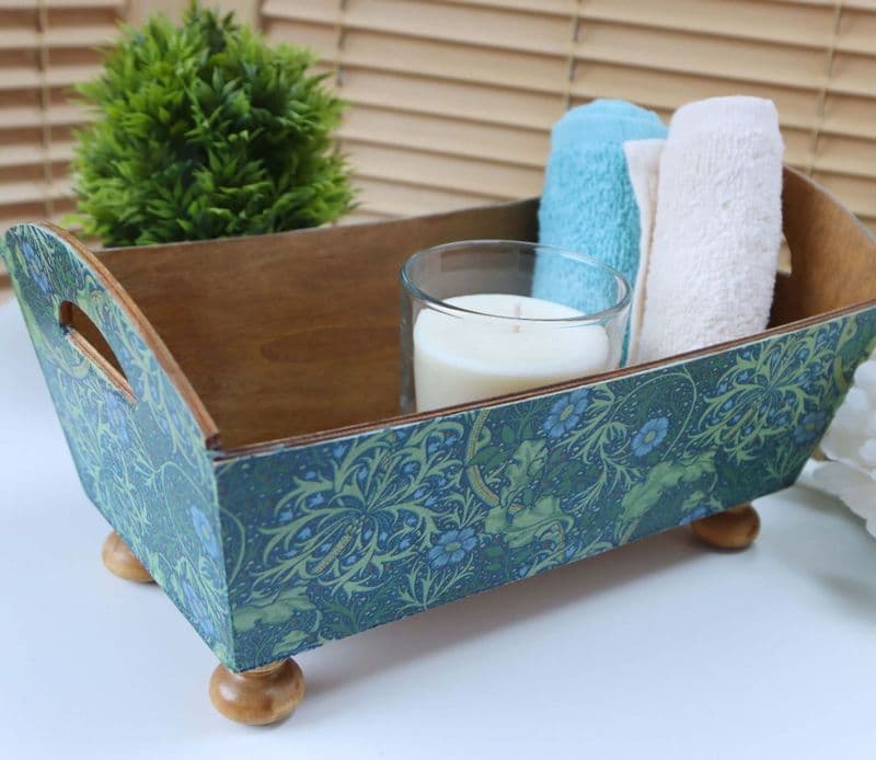 William Morris Wooden Storage Basket