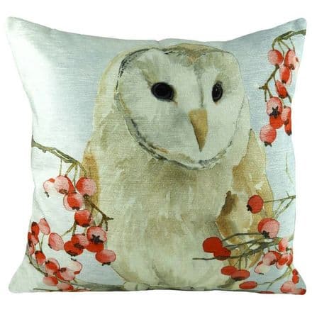 Winter Owl Cushion Cover
