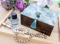 Wooden Jewellery Box with William Morris Design