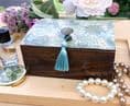 Wooden Jewellery Box with William Morris Design