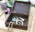Wooden Jewellery Box with William Morris Design
