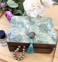 Wooden Jewellery Box with William Morris Design