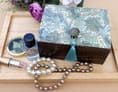 Wooden Jewellery Box with William Morris Design