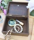 Wooden Jewellery Box with William Morris Design