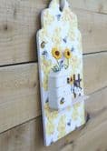 Wooden Wall Plaque with Bees and Beehive