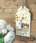 Wooden Wall Plaque with Bees and Beehive