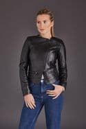 Black Leather Jacket Womens:Chanel