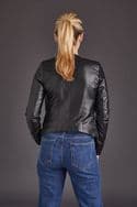 Black Leather Jacket Womens:Chanel