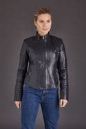 Ladies Leather Jacket Black